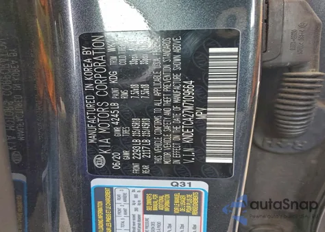 2021 Kia Seltos Sx z USA, uszkodzony, nr VIN KNDETCA27M7109664